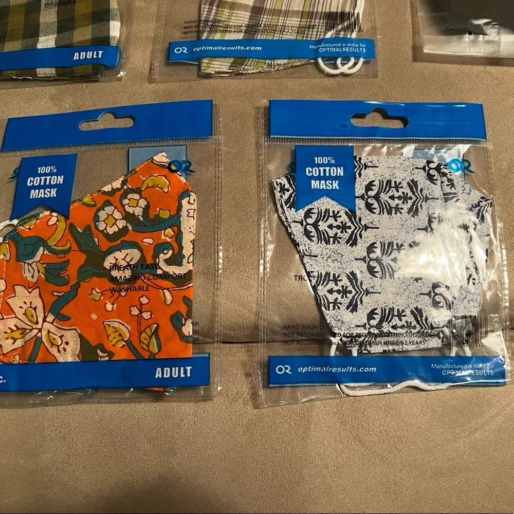 Brand new set of 5 face masks